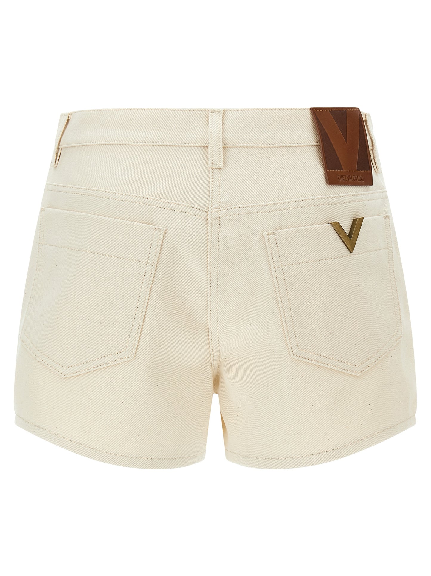 Valentino Garavani Beige Classic Cotton Bermuda Shorts