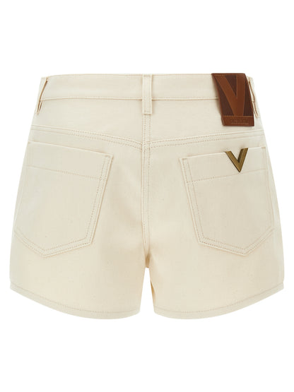 Valentino Garavani Beige Classic Cotton Bermuda Shorts