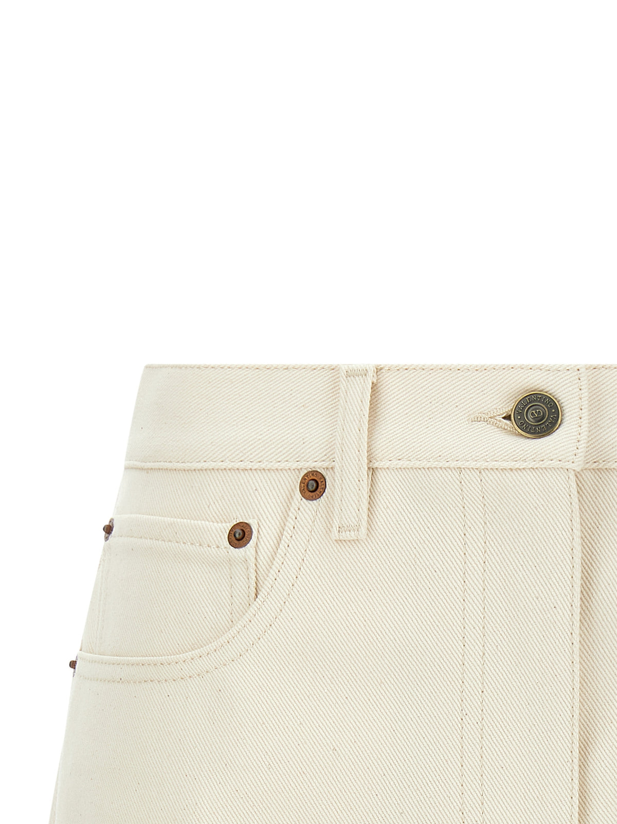 Valentino Garavani Beige Classic Cotton Bermuda Shorts