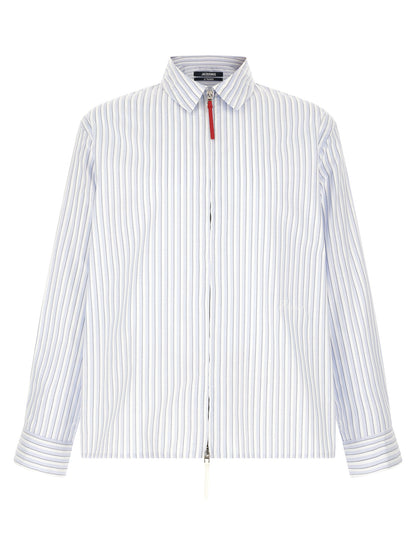 Blouse Jacquemus En Coton Bleu Modèle La Chemise Flash