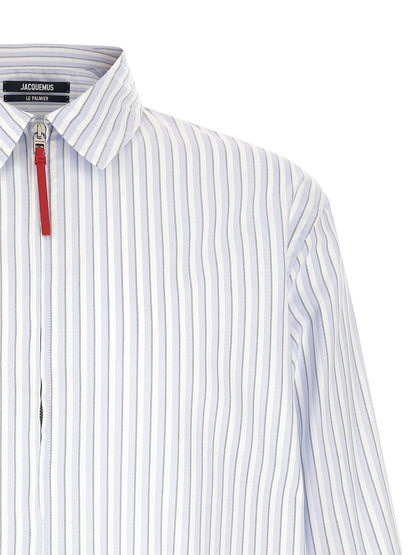 Blouse Jacquemus En Coton Bleu Modèle La Chemise Flash