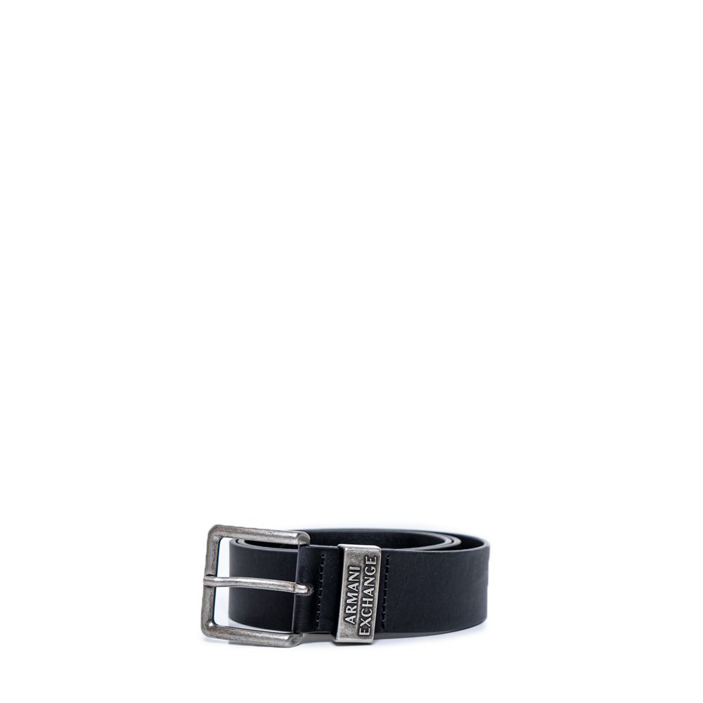 Armani Exchange Regular Black Leather Belt 951186