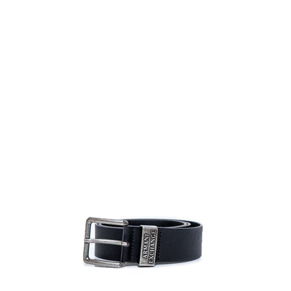 Armani Exchange Regular Black Leather Belt 951186