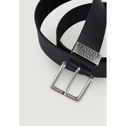 Armani Exchange Regular Black Leather Belt 951186
