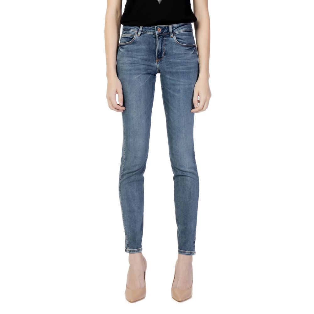 Guess CURVE X Blue Cotton Skinny Jeans W2YAJ2D4Q02