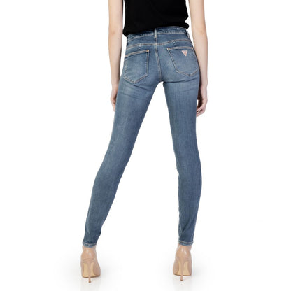 Guess CURVE X Blue Cotton Skinny Jeans W2YAJ2D4Q02