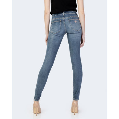 Guess CURVE X Blue Cotton Skinny Jeans W2YAJ2D4Q02