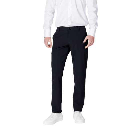 Armani Exchange Pantalones Casuales De Algodón Negro