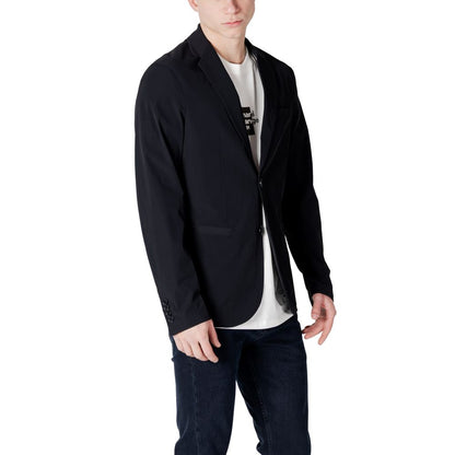 Chaqueta Blazer De Algodón Negro Armani Exchange Modelo 8nzg49