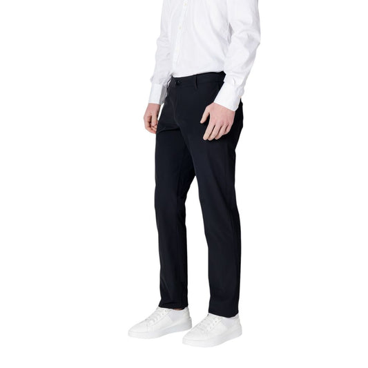 Armani Exchange Pantalones Casuales De Algodón Negro