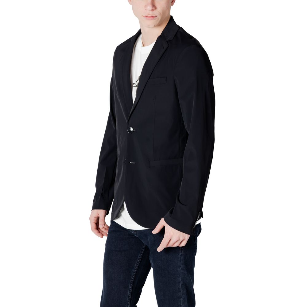 Chaqueta Blazer De Algodón Negro Armani Exchange Modelo 8nzg49