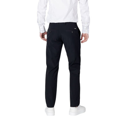 Armani Exchange Men's Black Cotton Casual Pants