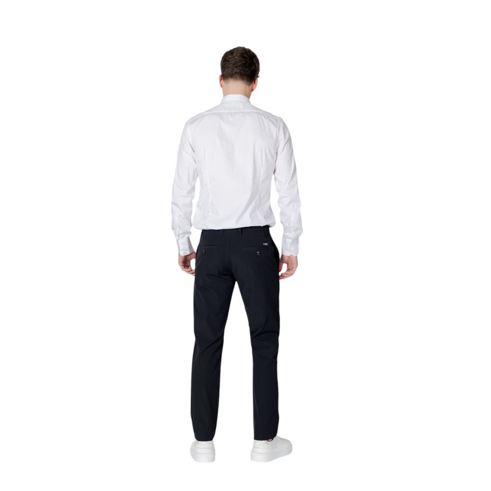 Armani Exchange Men's Black Cotton Casual Pants