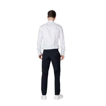 Armani Exchange Men's Black Cotton Casual Pants