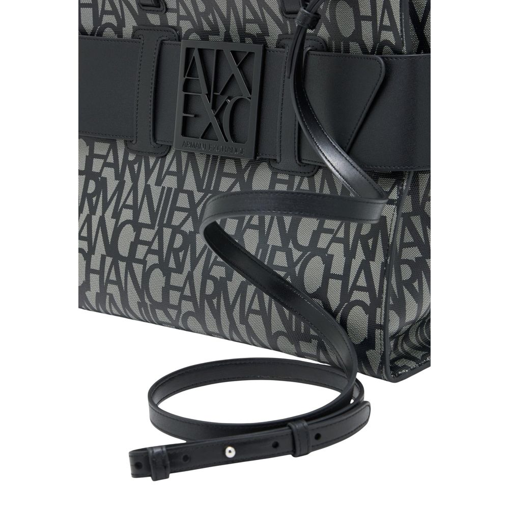 Armani Exchange Black Cotton Handbag 942689