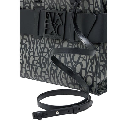 Armani Exchange Black Cotton Handbag 942689