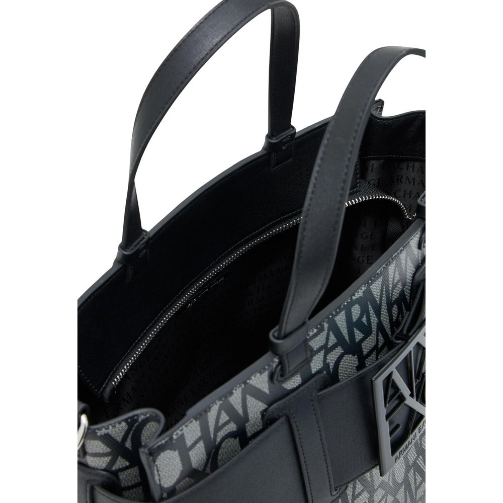 Armani Exchange Black Cotton Handbag 942689
