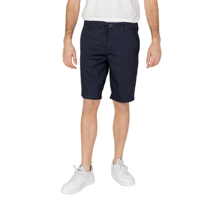 Armani Exchange Blue Cotton Shorts 8NZS42 ZN1RZ