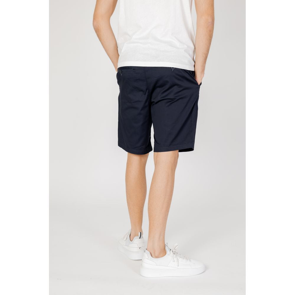 Armani Exchange Blue Cotton Shorts 8NZS42 ZN1RZ