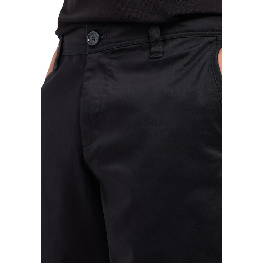 Short en coton noir Armani Exchange pour homme