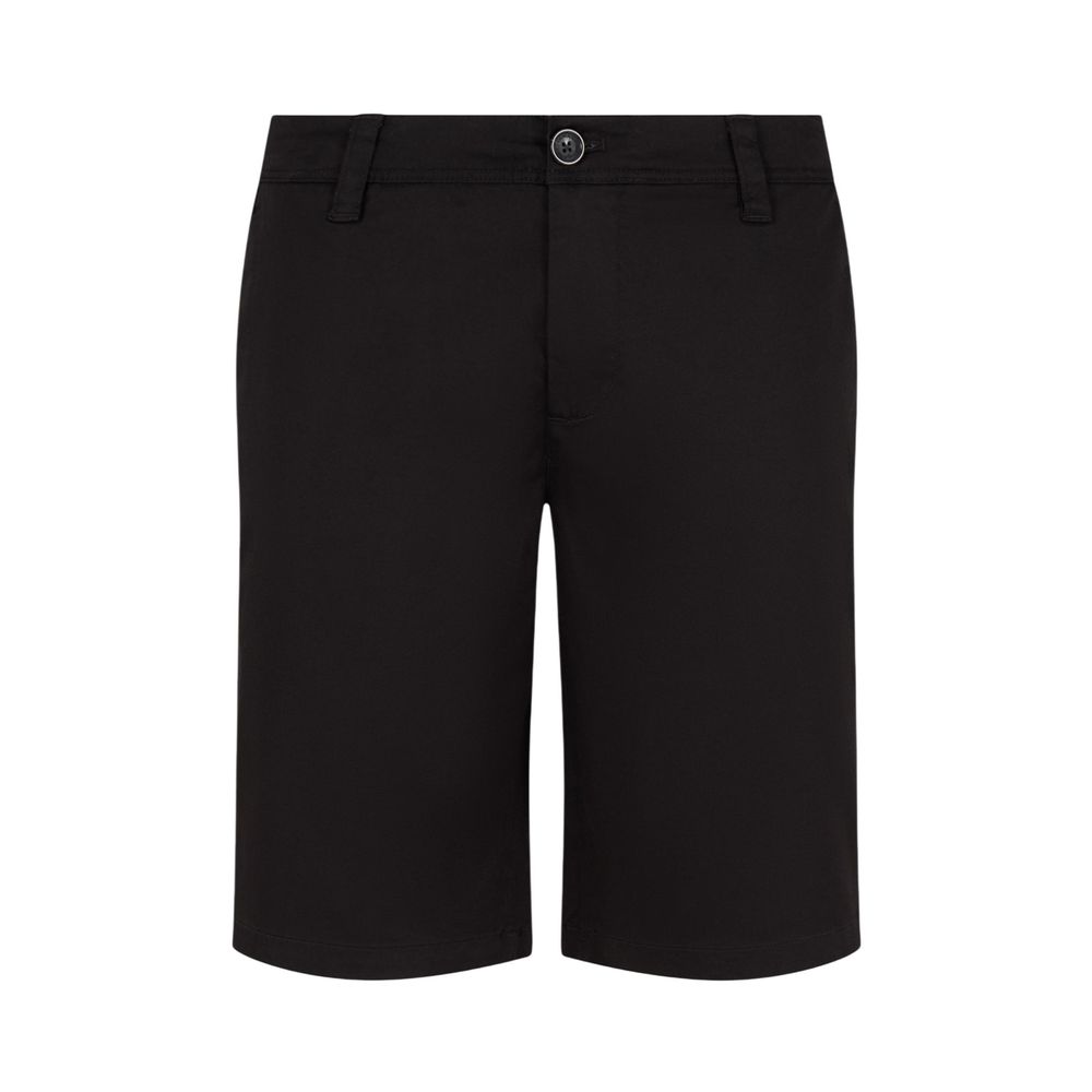 Short en coton noir Armani Exchange pour homme