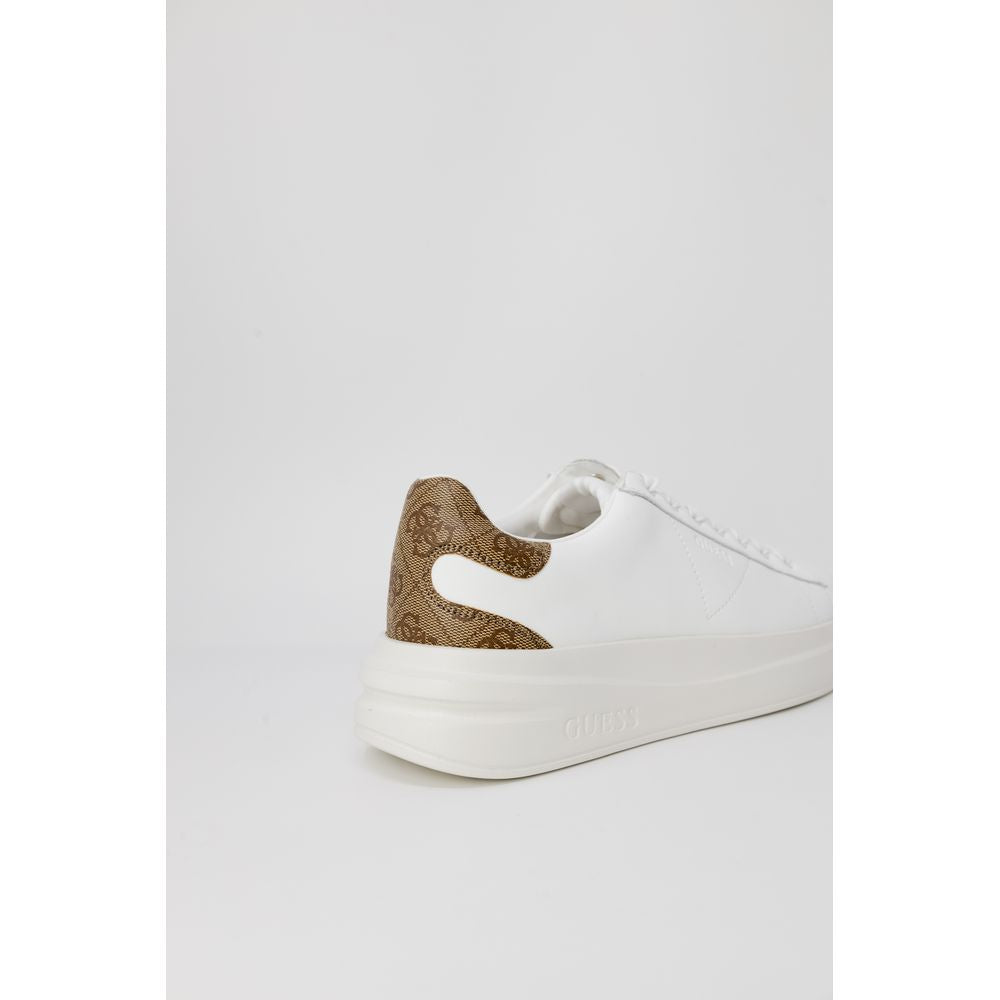 Guess Elbina white polyurethane low-top sneakers
