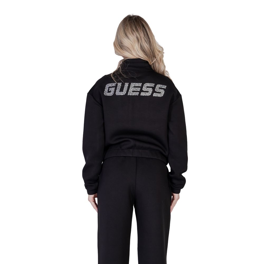 Sudadera Viscosa Negra Colección Active De Guess