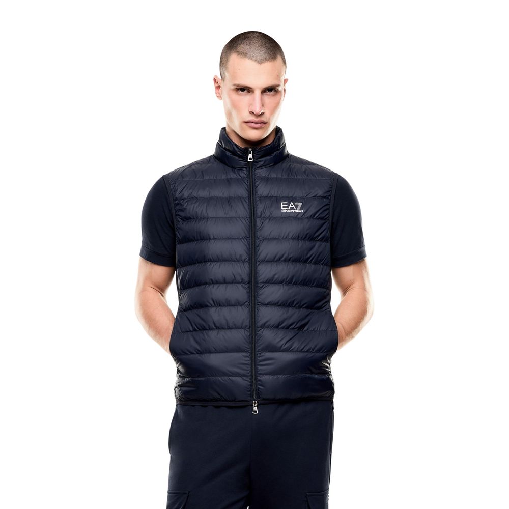 EA7 Emporio Armani Doudoune Sans Manches En Polyamide Bleue
