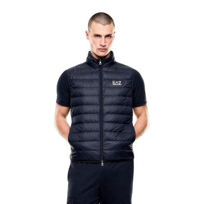 EA7 Emporio Armani Doudoune Sans Manches En Polyamide Bleue