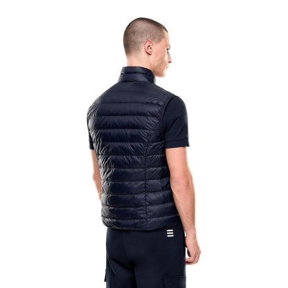 EA7 Emporio Armani Doudoune Sans Manches En Polyamide Bleue