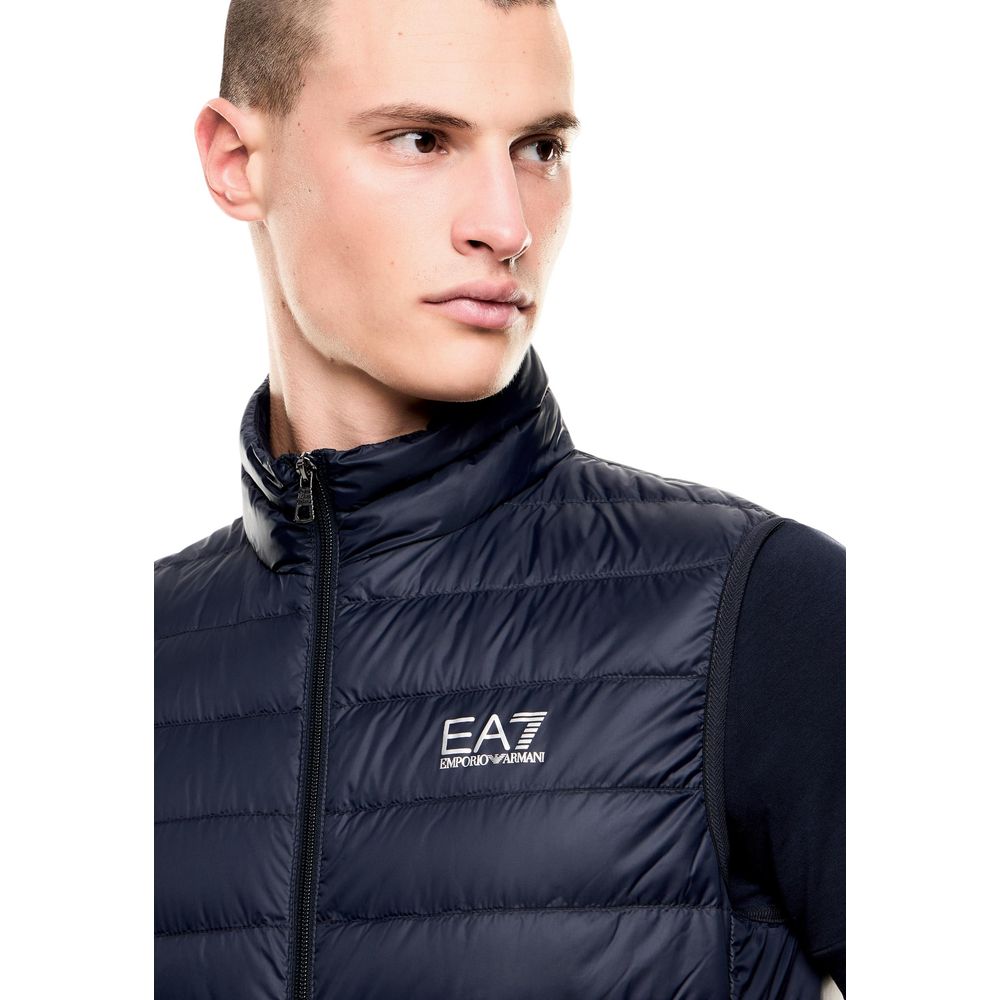 EA7 Emporio Armani Doudoune Sans Manches En Polyamide Bleue