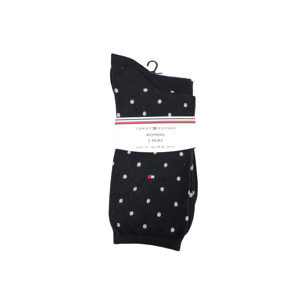 Chaussettes Tommy Hilfiger en coton noires et blanches