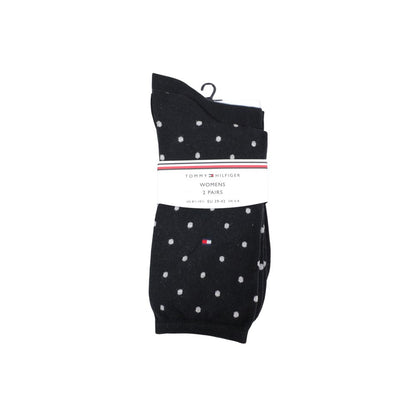 Chaussettes Tommy Hilfiger en coton noires et blanches