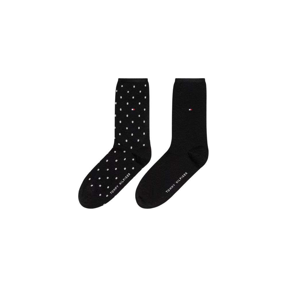 Chaussettes Tommy Hilfiger en coton noires et blanches