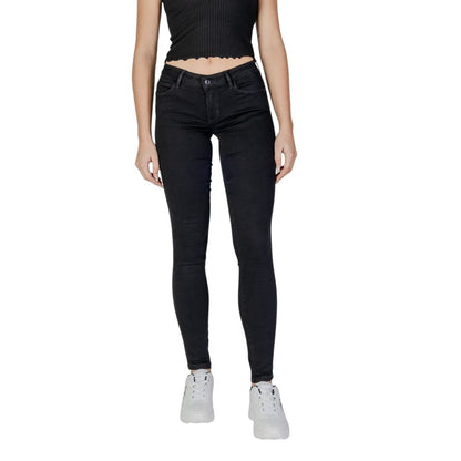 Jean skinny en coton noir Guess pour femme