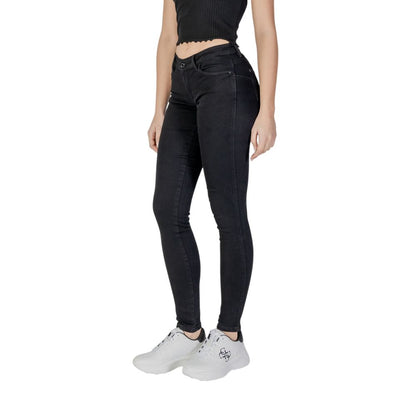 Jean skinny en coton noir Guess pour femme