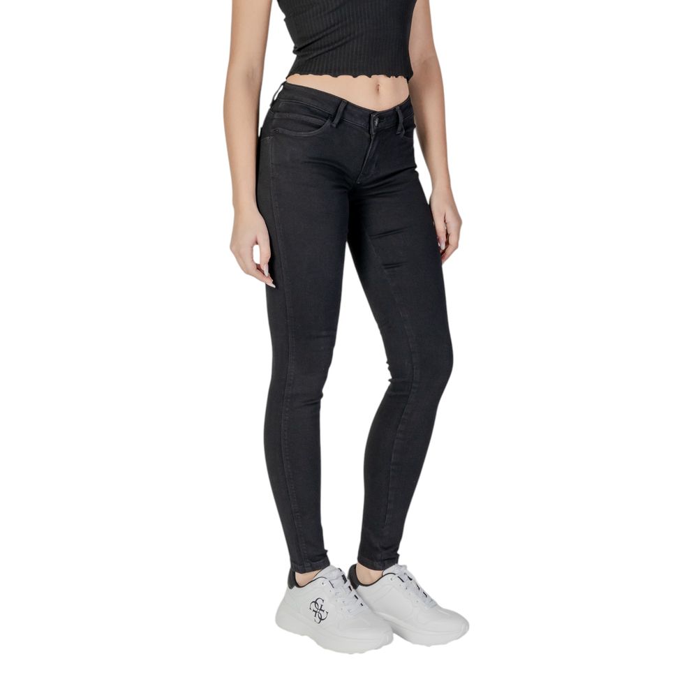 Jean skinny en coton noir Guess pour femme