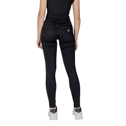 Jean skinny en coton noir Guess pour femme
