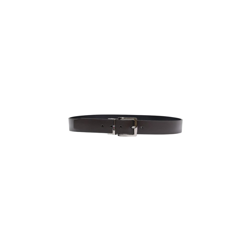 Ceinture Tommy Hilfiger Denton en cuir marron coupe droite