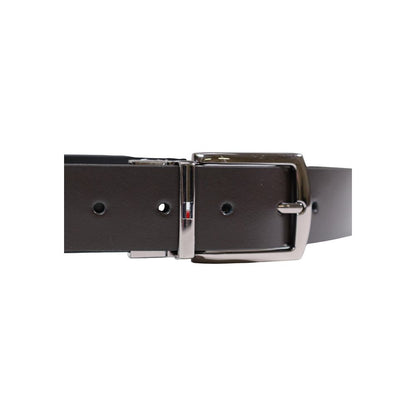 Ceinture Tommy Hilfiger Denton en cuir marron coupe droite