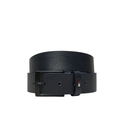 Tommy Hilfiger Cinturón Regular De Cuero Azul Modelo Adan