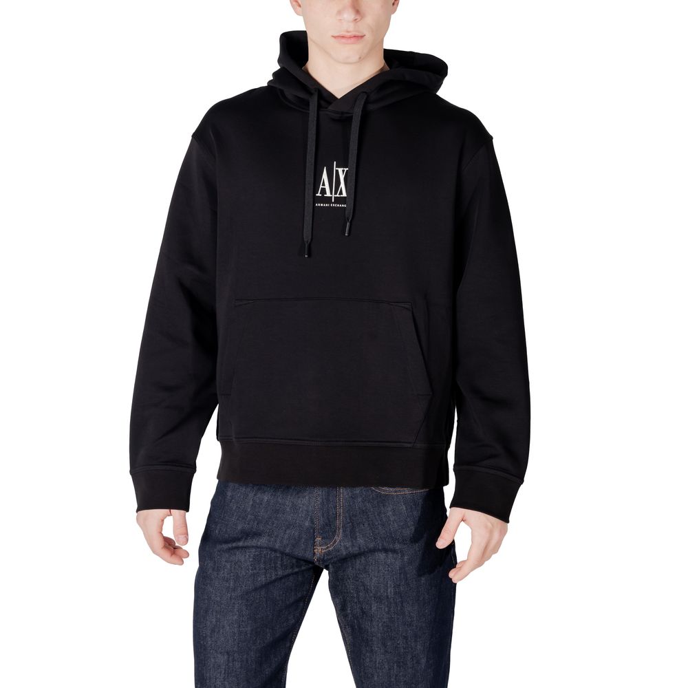 Sudadera Negra De Algodón Armani Exchange Modelo Xm000369 Af10818