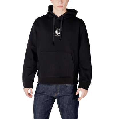 Sudadera Negra De Algodón Armani Exchange Modelo Xm000369 Af10818