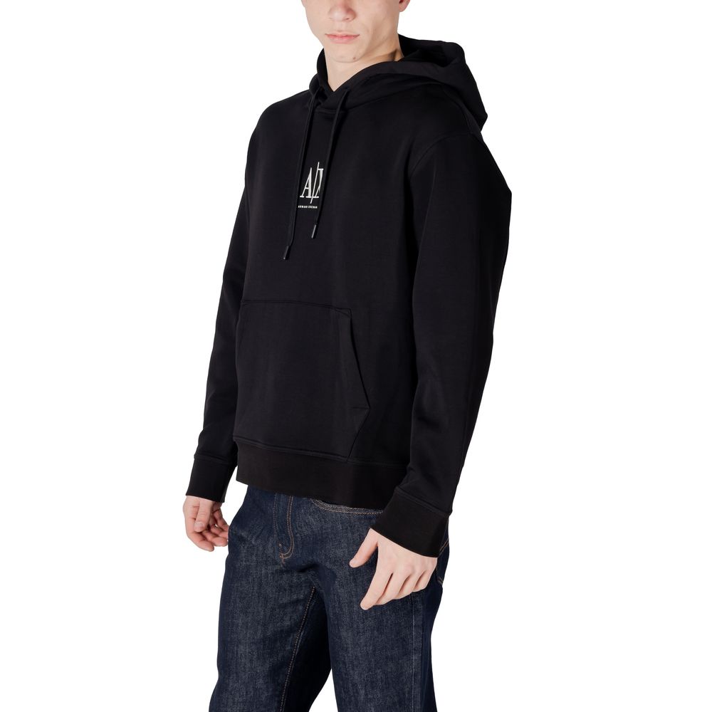 Sudadera Negra De Algodón Armani Exchange Modelo Xm000369 Af10818