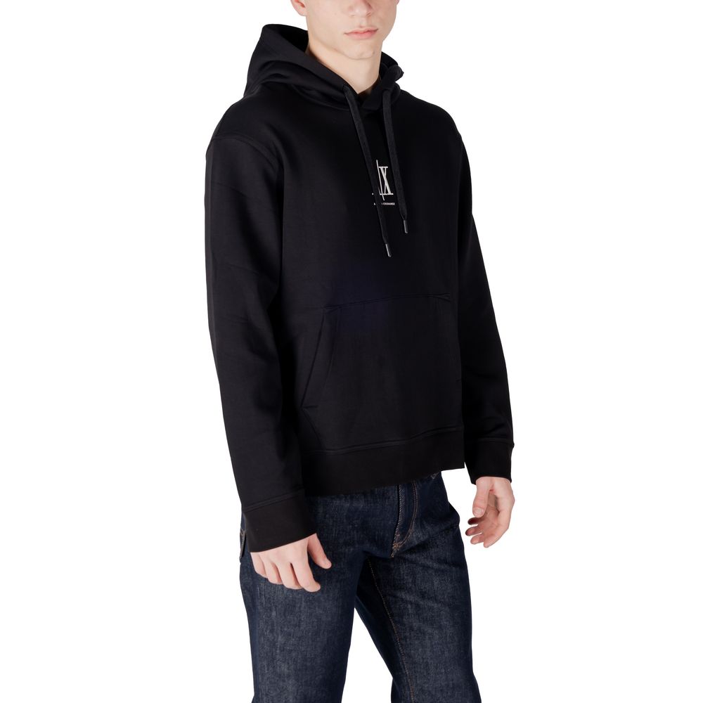 Sudadera Negra De Algodón Armani Exchange Modelo Xm000369 Af10818