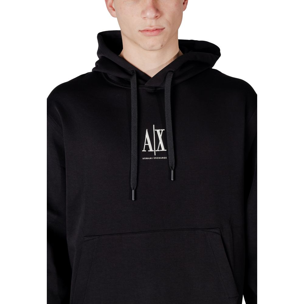 Sudadera Negra De Algodón Armani Exchange Modelo Xm000369 Af10818
