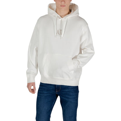 Armani Exchange Cream Cotton Sweatshirt - Casual Style