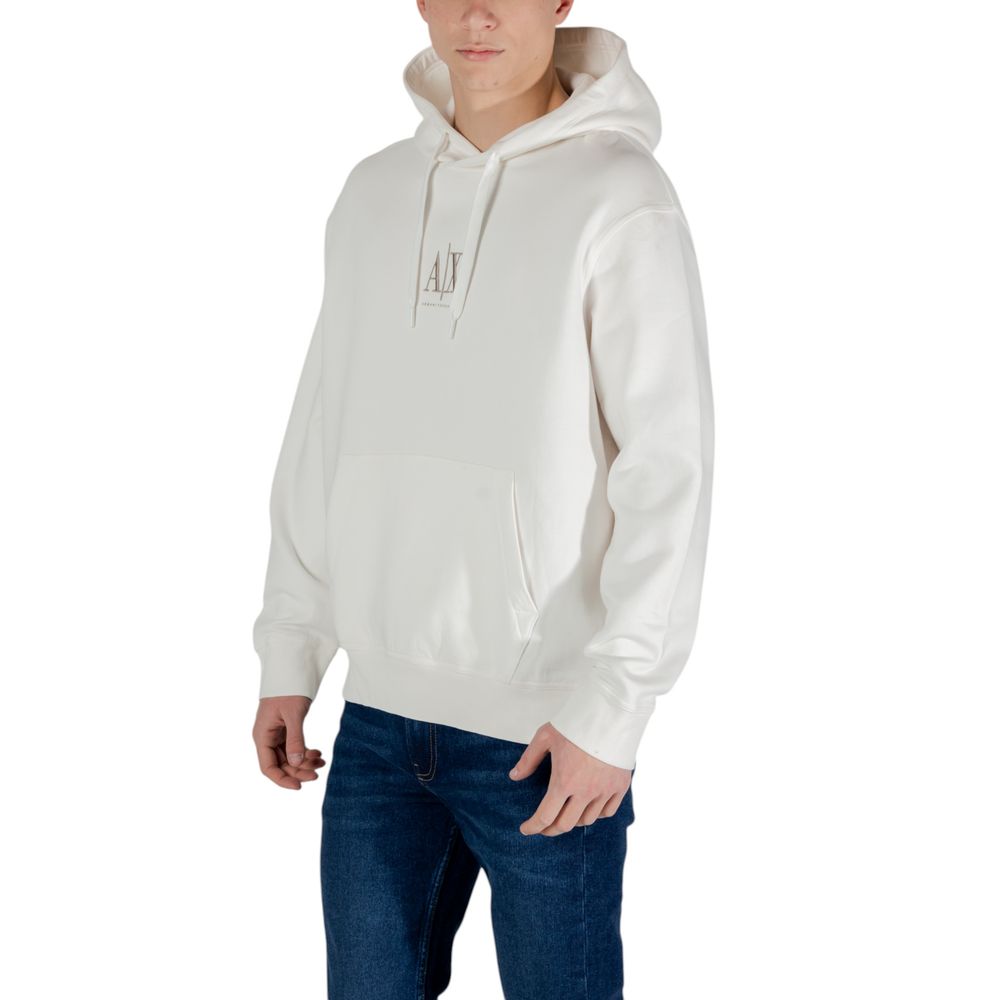 Armani Exchange Cream Cotton Sweatshirt - Casual Style