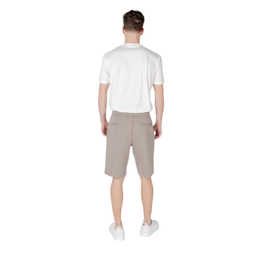 Armani Exchange Bermudas De Algodón En Color Marrón