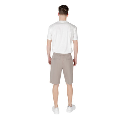 Armani Exchange Bermudas De Algodón En Color Marrón
